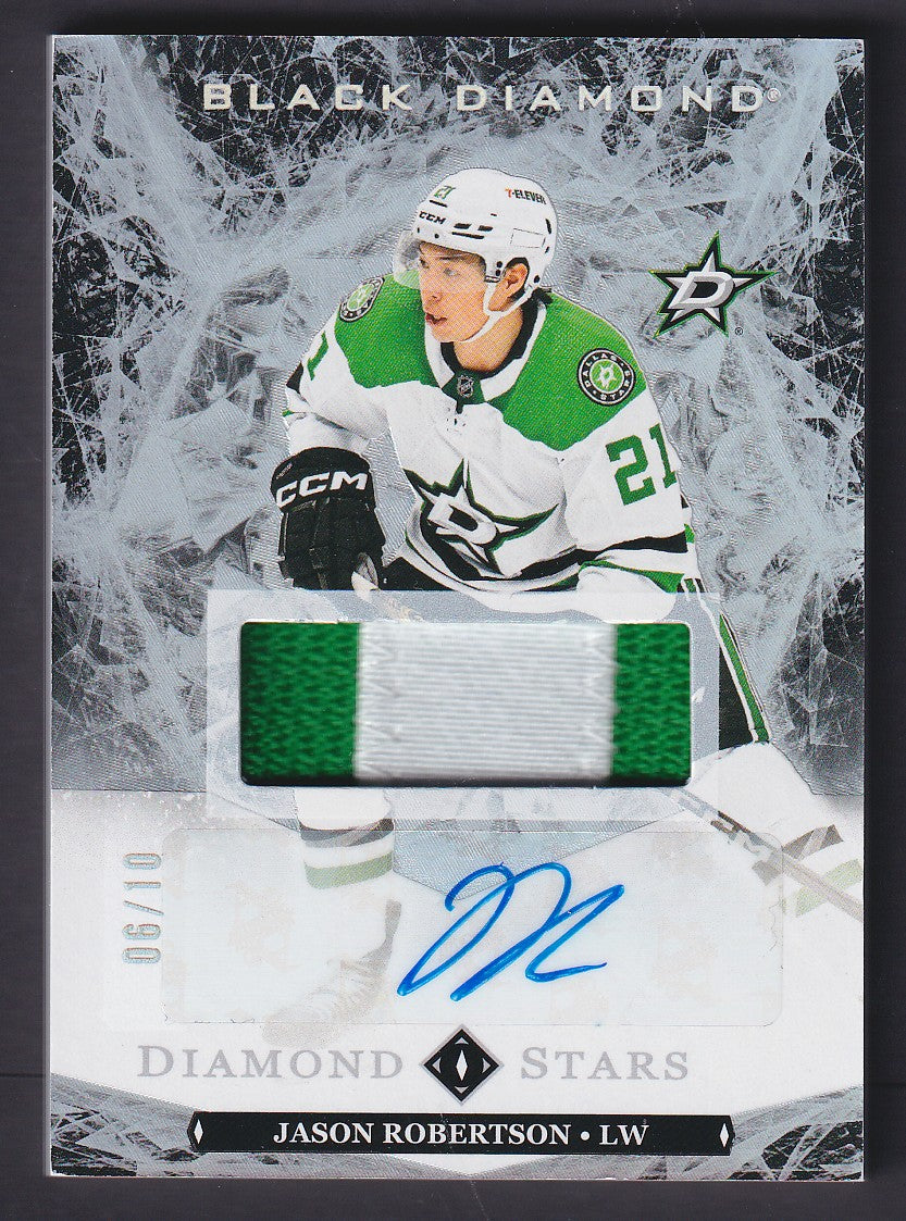 JASON ROBERTSON - 2024 UD Black Diamond Stars Auto Patch #BDS-JR, /10