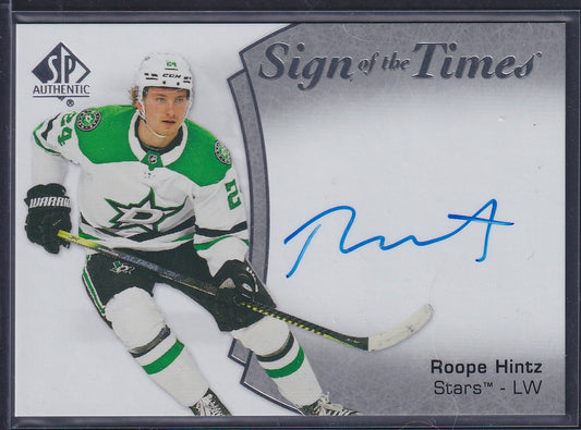 ROOPE HINTZ - 2021 SP Authentic Sign of the Times #SOTT-RP