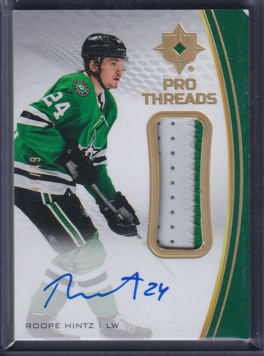 ROOPE HINTZ - 2021 Upper Deck Ultimate Pro Threads Auto Patch #PT-RH