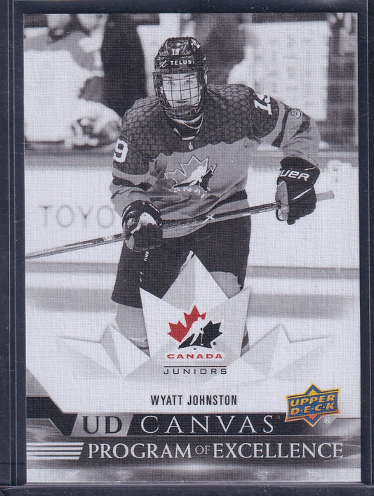 WYATT JOHNSTON - 2022 Upper Deck Program of Excellence Canvas BLACK #C264