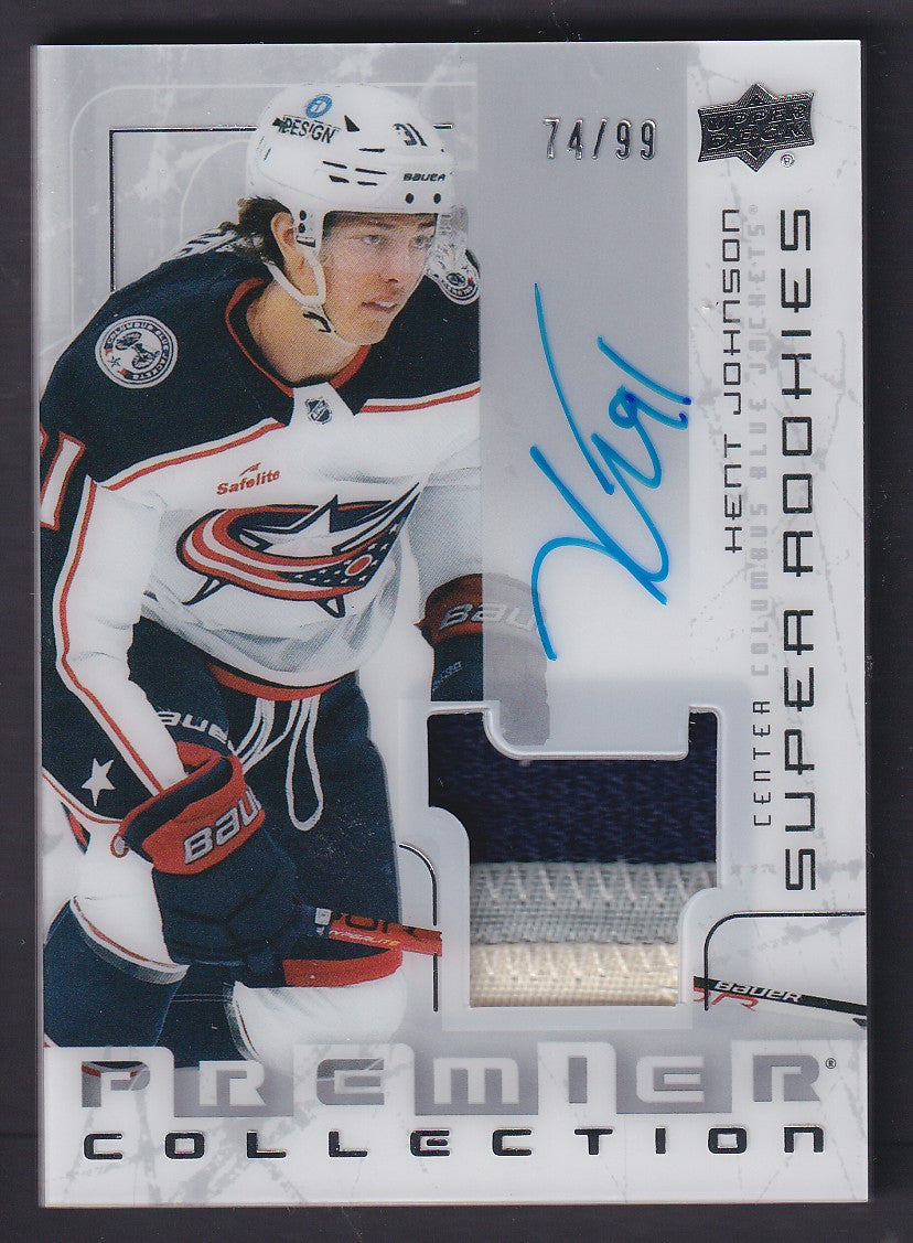 KENT JOHNSON - 2022 Upper Deck Premier Super Rookies Auto Patch #SRR-KJ, /99