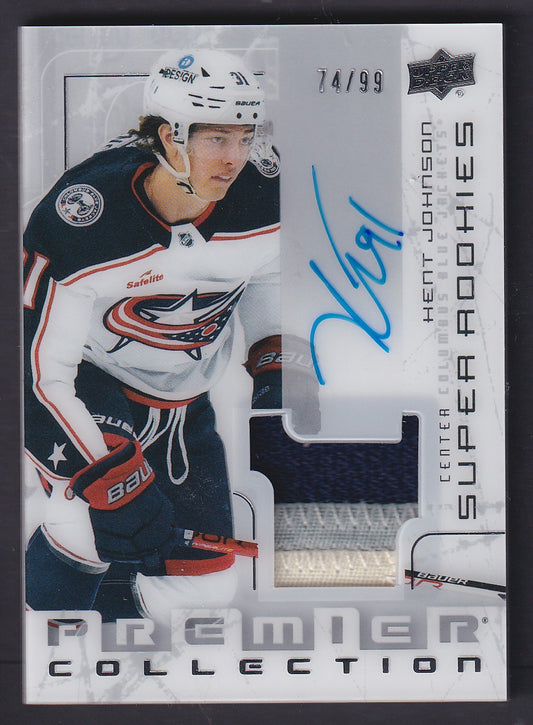 KENT JOHNSON - 2022 Upper Deck Premier Super Rookies Auto Patch #SRR-KJ, /99