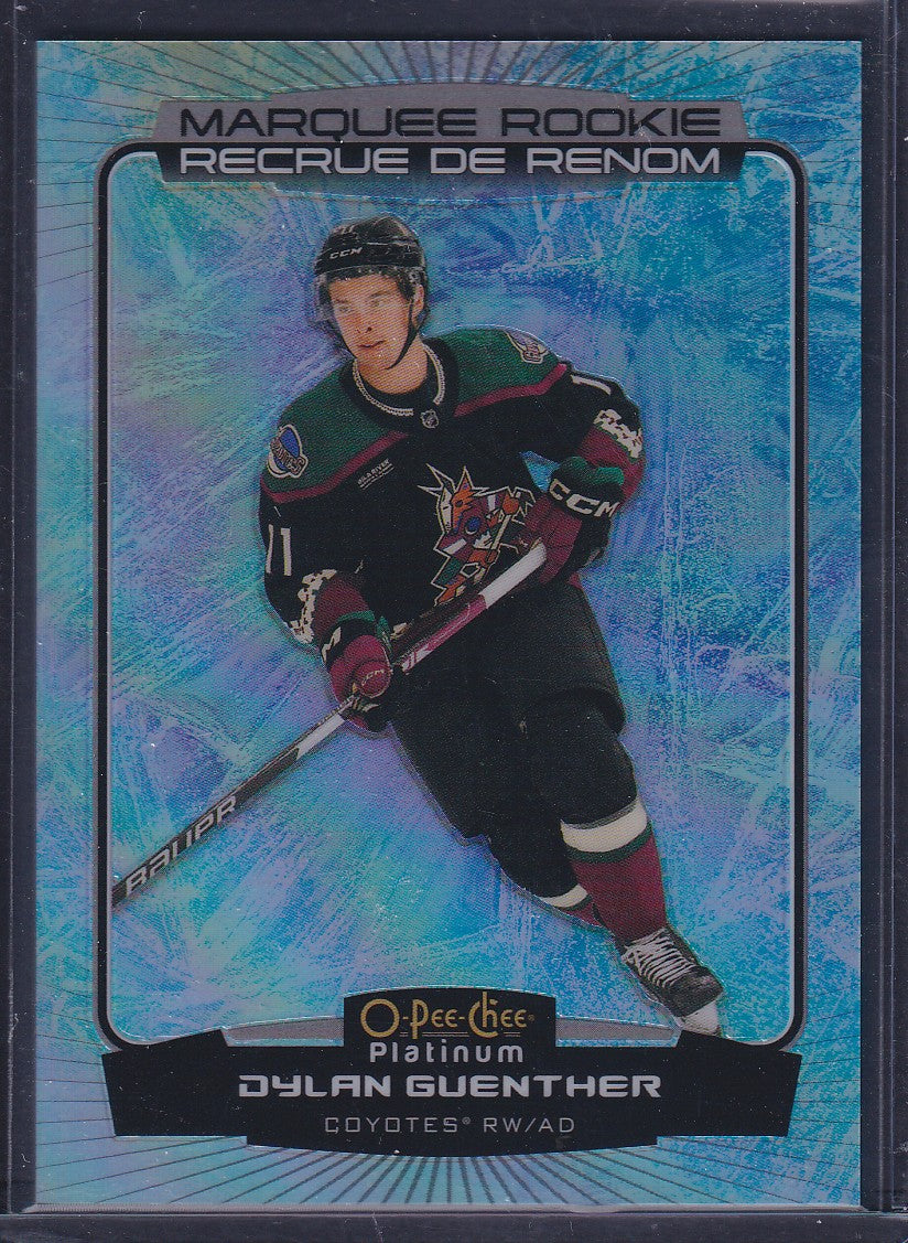 DYLAN GUENTHER - 2022 O-Pee-Chee Platinum Marquee Rookie ARCTIC FREEZE #298, /99