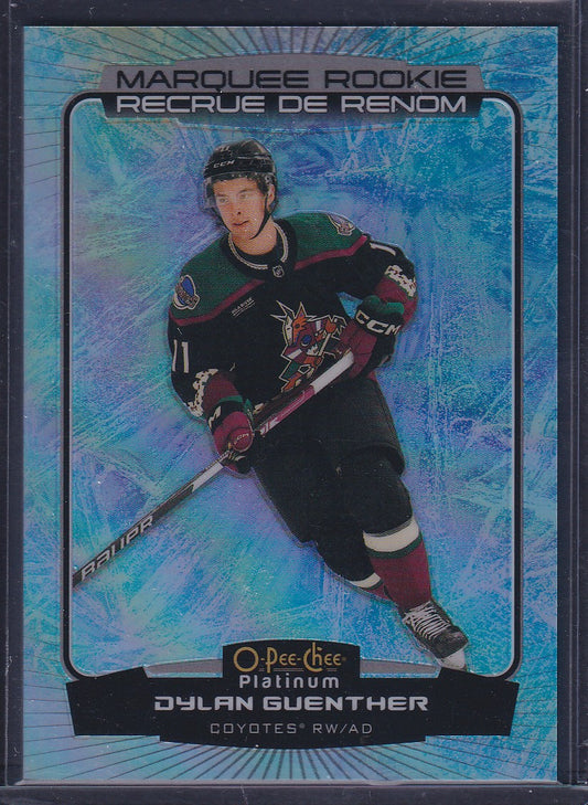 DYLAN GUENTHER - 2022 O-Pee-Chee Platinum Marquee Rookie ARCTIC FREEZE #298, /99