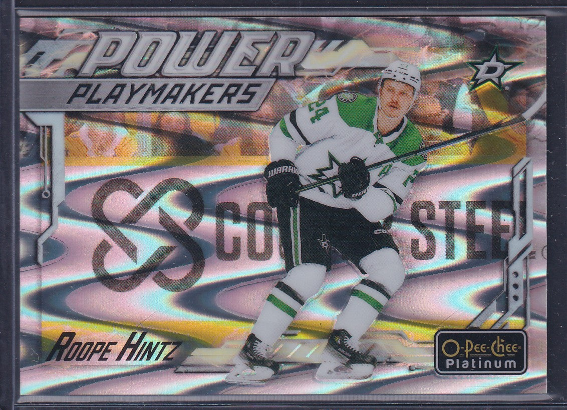 ROOPE HINTZ - 2024 O-Pee-Chee Platinum Power Playmakers RAY #PM-1, /85