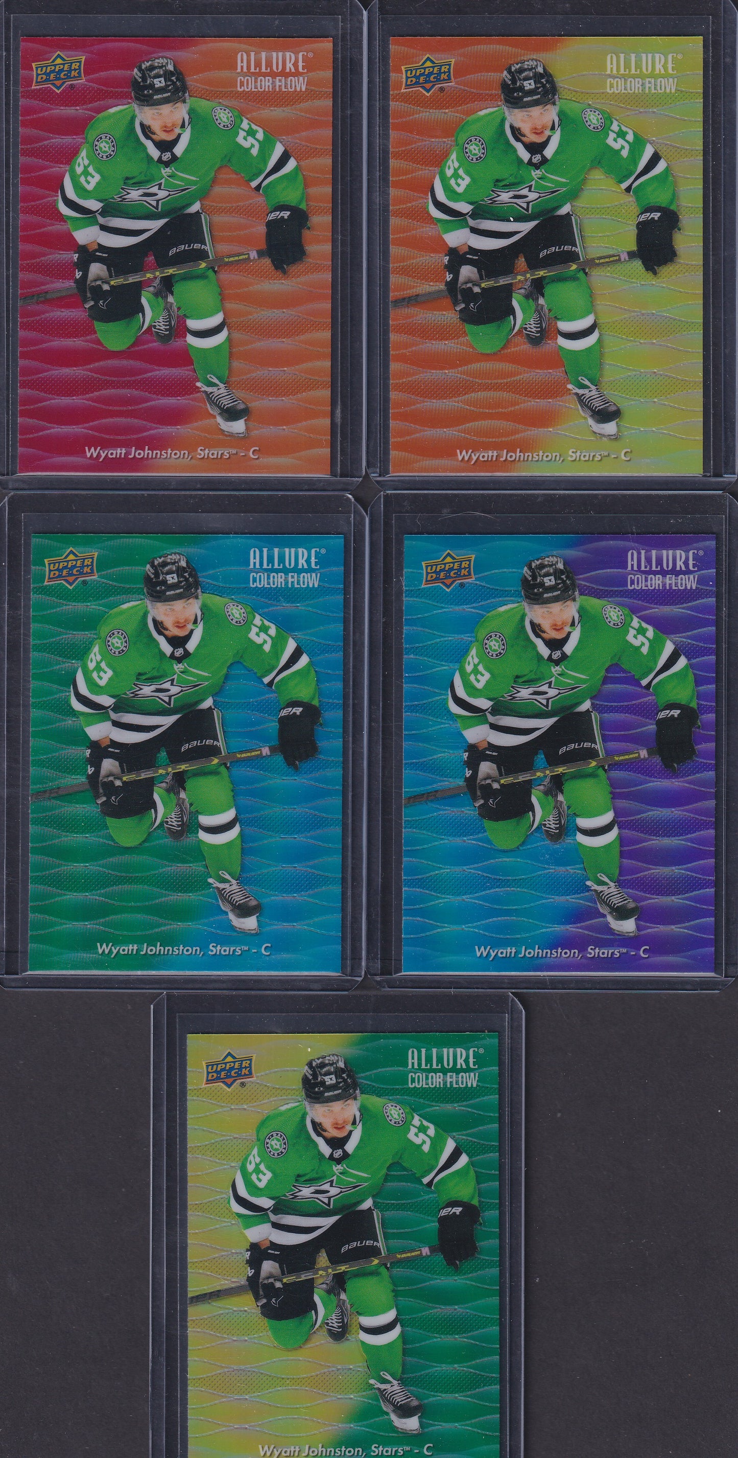 WYATT JOHNSTON - 2022 Upper Deck Allure Color Flow Rainbow #CF-14