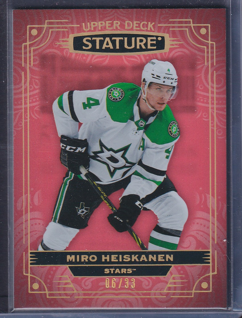 MIRO HEISKANEN - 2022 Upper Deck Stature #64, /33