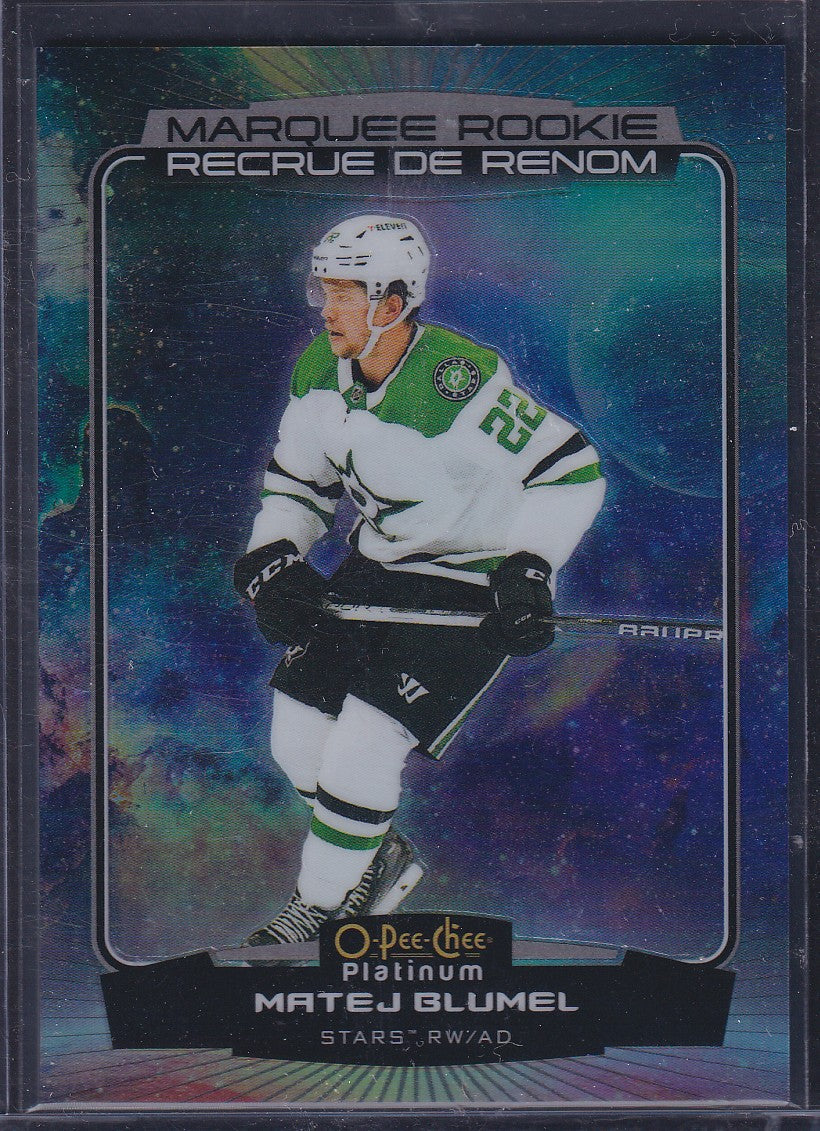 MATEJ BLUMEL - 2022 O-Pee-Chee Platinum Marquee Rookie COSMIC #262, /65