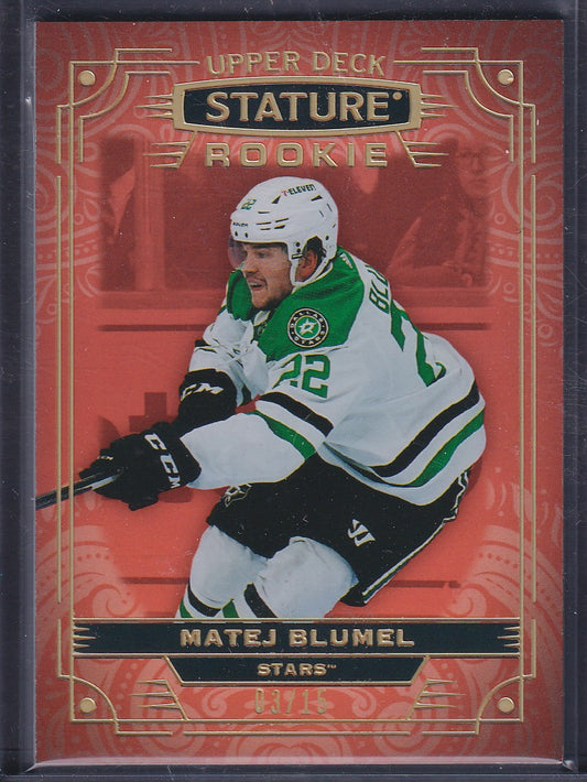 MATEJ BLUMEL - 2022 Upper Deck Stature Rookie #113, /15