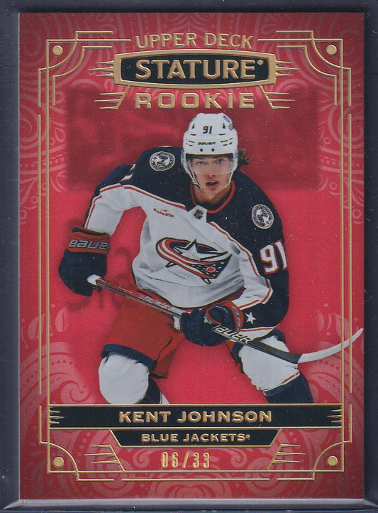 KENT JOHNSON - 2022 Upper Deck Stature Rookie #103, /33