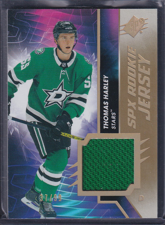 THOMAS HARLEY - 2020 Upper Deck SPx Rookie Jersey Patch #RJ-TH, /99