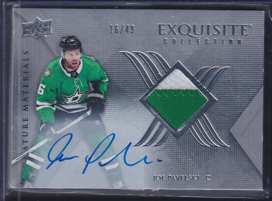 JOE PAVELSKI - 2022 UD Exquisite Signature Materials Auto #ESM-JP, 16/49 JERSEY