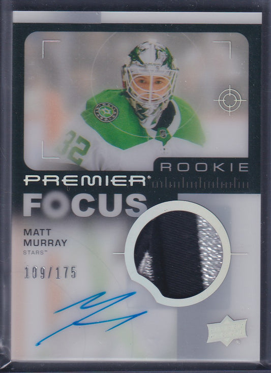 MATT MURRAY - 2023 Upper Deck Premier Focus Rookie Auto Patch #PFR-MM, /175