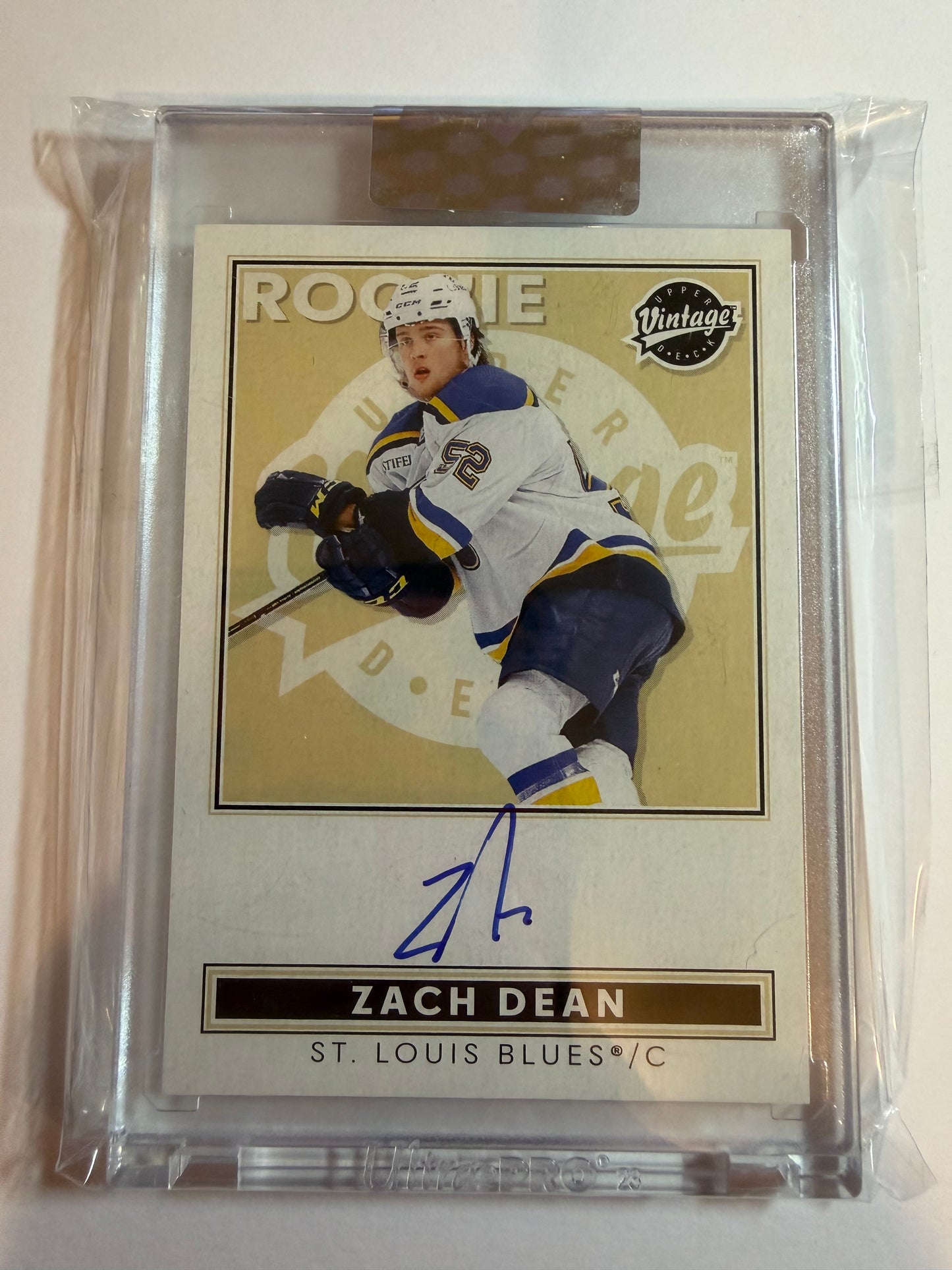 ZACH DEAN - 2024 UD Clear Cut Rookie Vintage Auto #VA-ZD