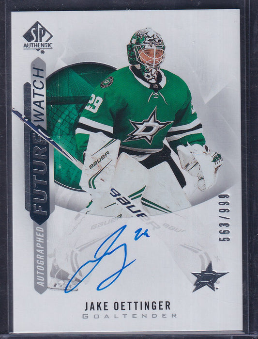 JAKE OETTINGER - 2020 SP Authentic Future Watch Auto #160, /999