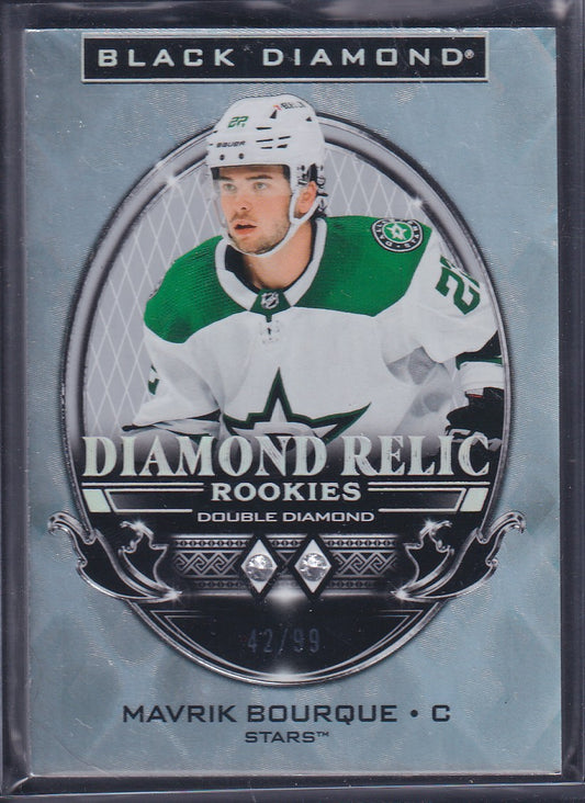 MAVRIK BOURQUE - 2024 Black Diamond Relic Rookies #BDR-MB, /99