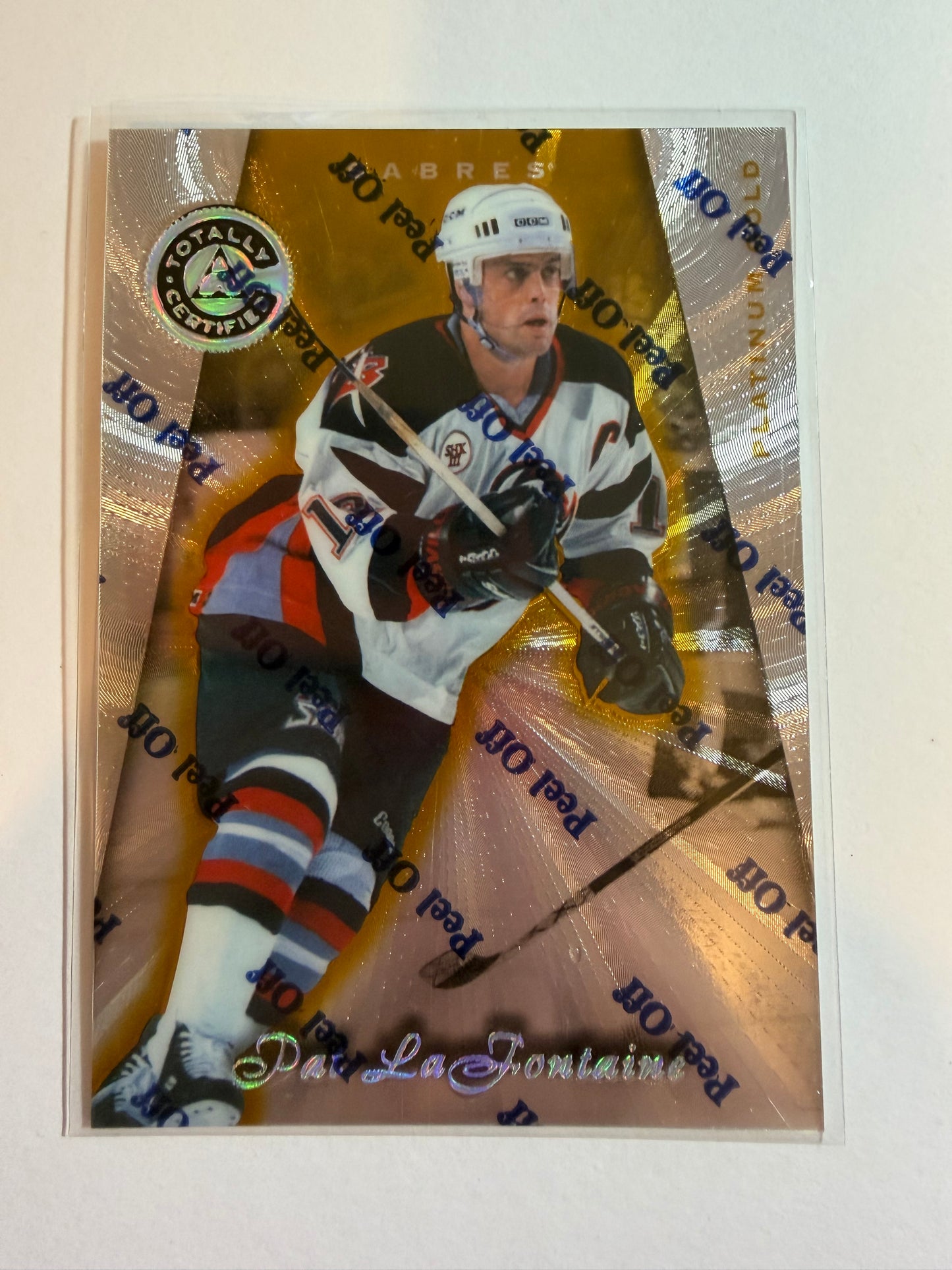 PAT LAFONTAINE - 1997 Pinnacle Totally Certified PLATINUM GOLD #80, /69