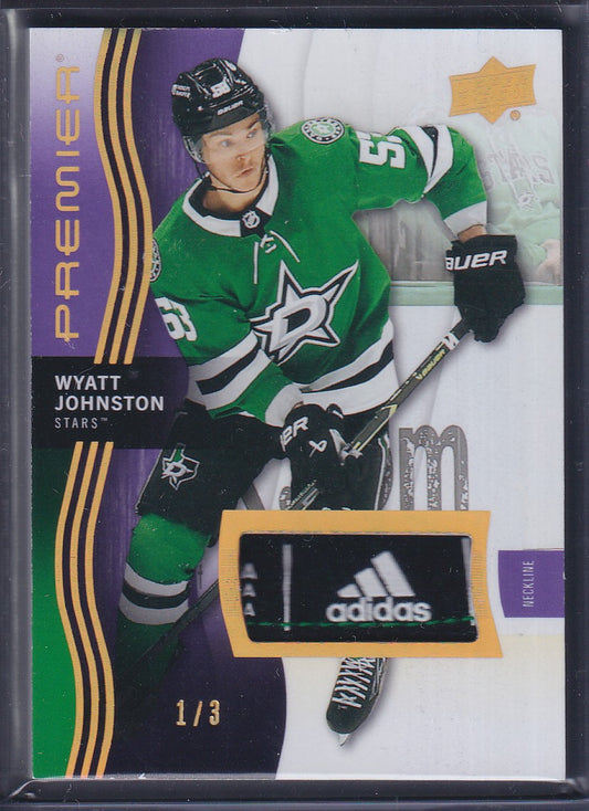 WYATT JOHNSTON - 2023 Upper Deck Premier Neckline Tag #90, /3