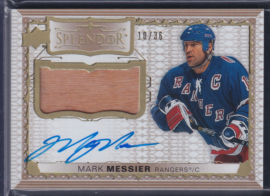 MARK MESSIER - 2023 Upper Deck Splendor Auto Patch #SP-MM, /36