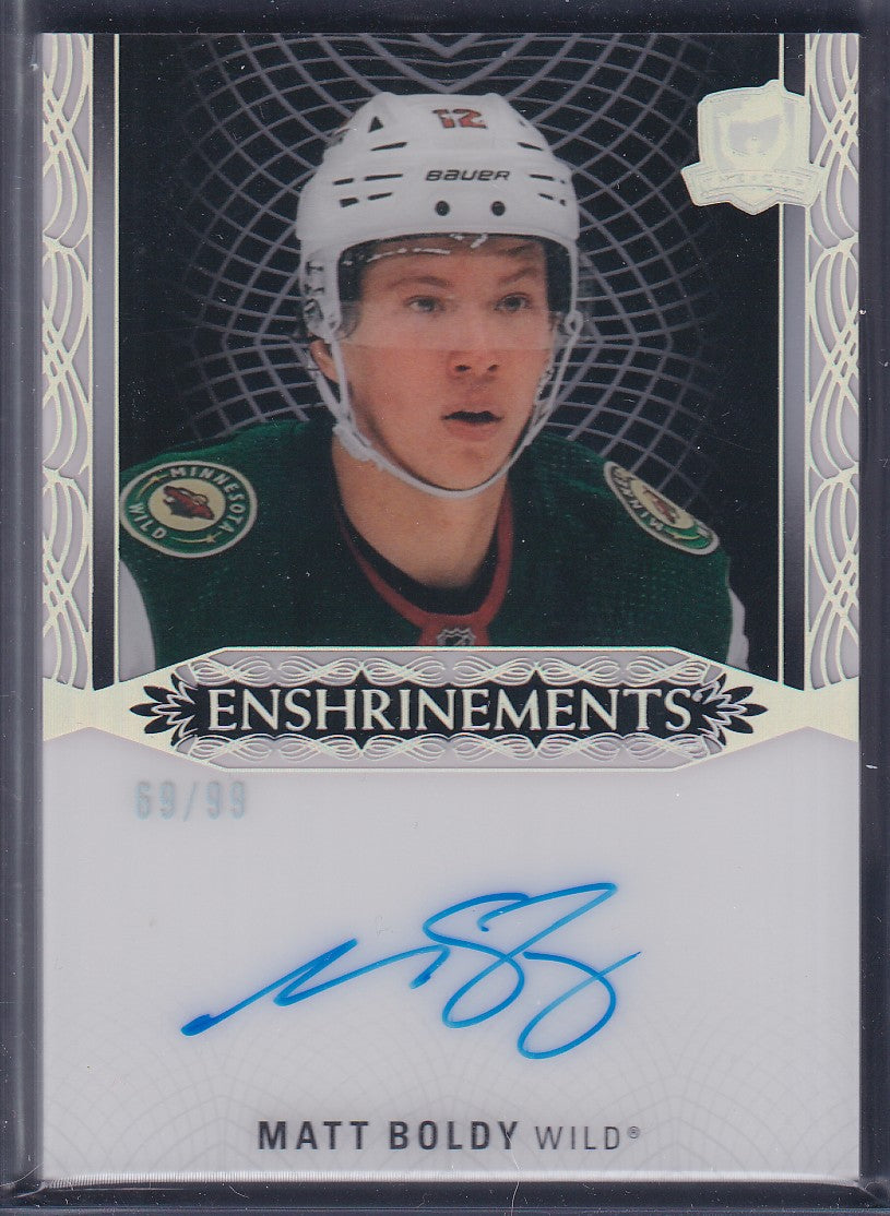 MATT BOLDY - 2022 The Cup Rookie Enshrinements Auto #E-BO, /99