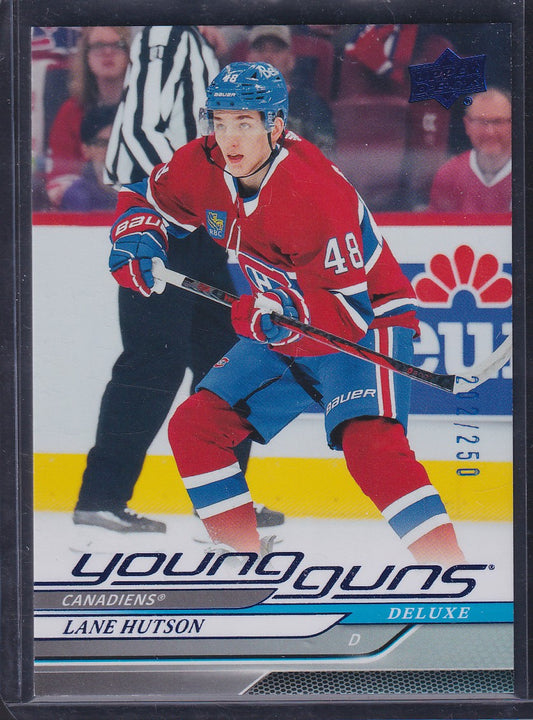 LANE HUTSON - 2024 Upper Deck Young Guns DELUXE #229, /250