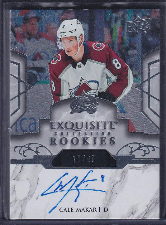 CALE MAKAR - 2019 Upper Deck Exquisite Rookies Auto #R23, /99