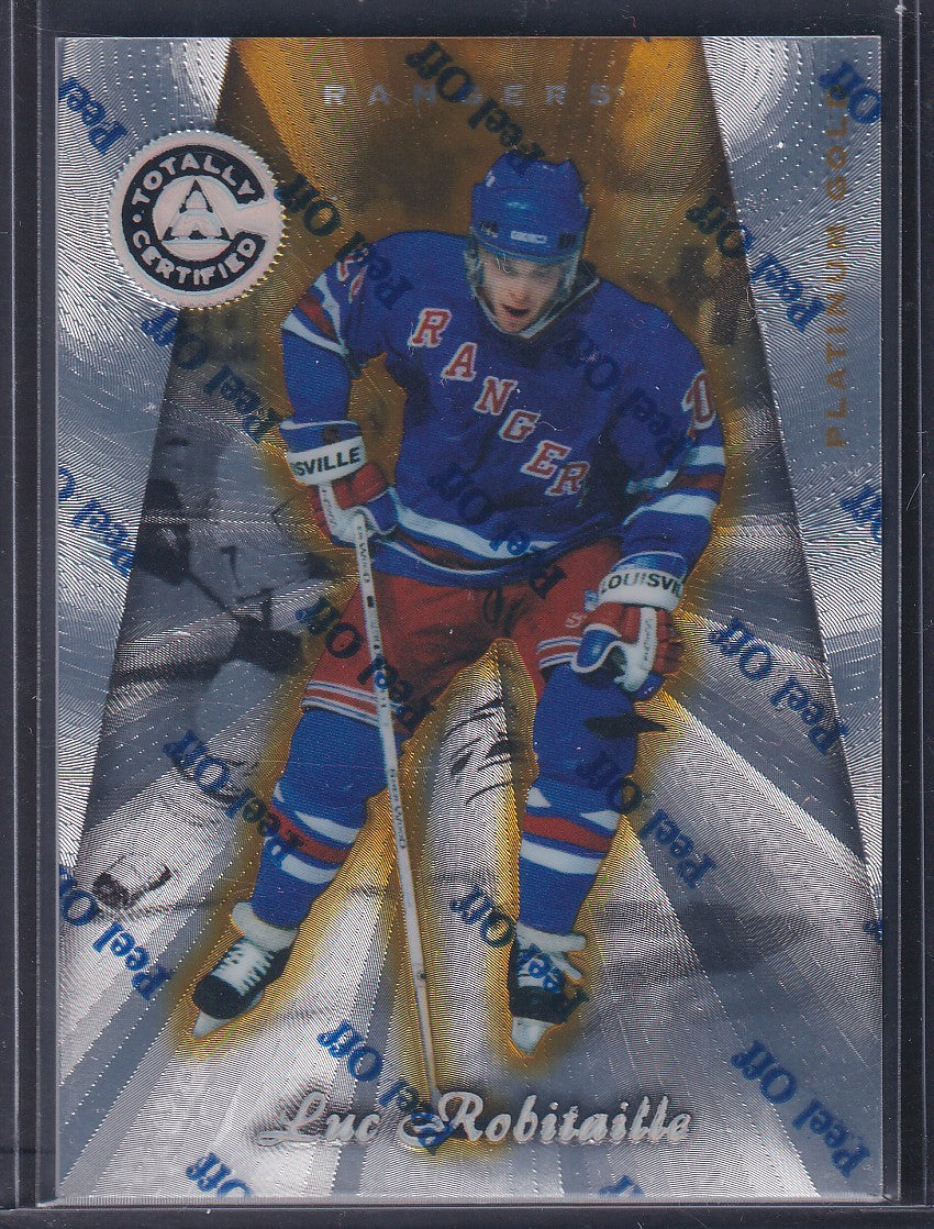 LUC ROBITAILLE - 1997 Pinnacle Totally Certified PLATINUM GOLD #92, /69