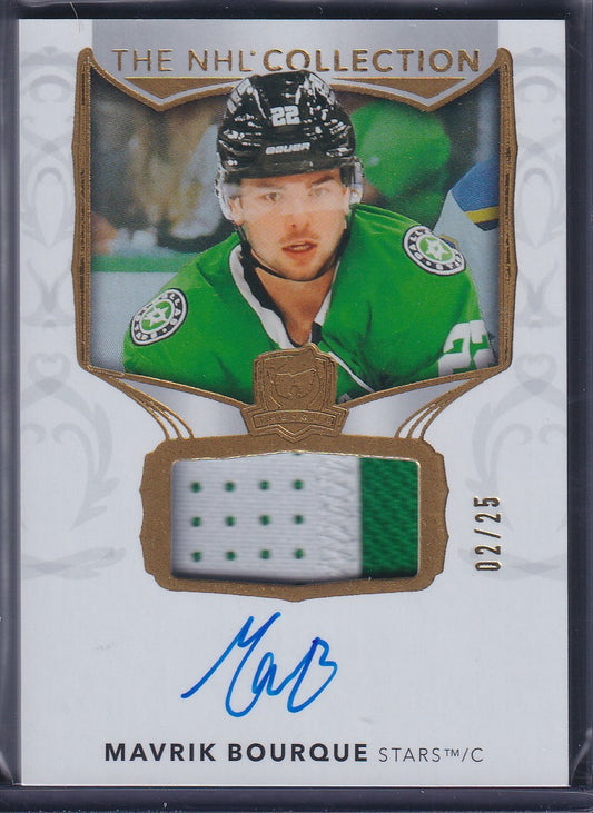 MAVRIK BOURQUE - 2024 The Cup The NHL Collection Auto Patch #NHL-MB, /25