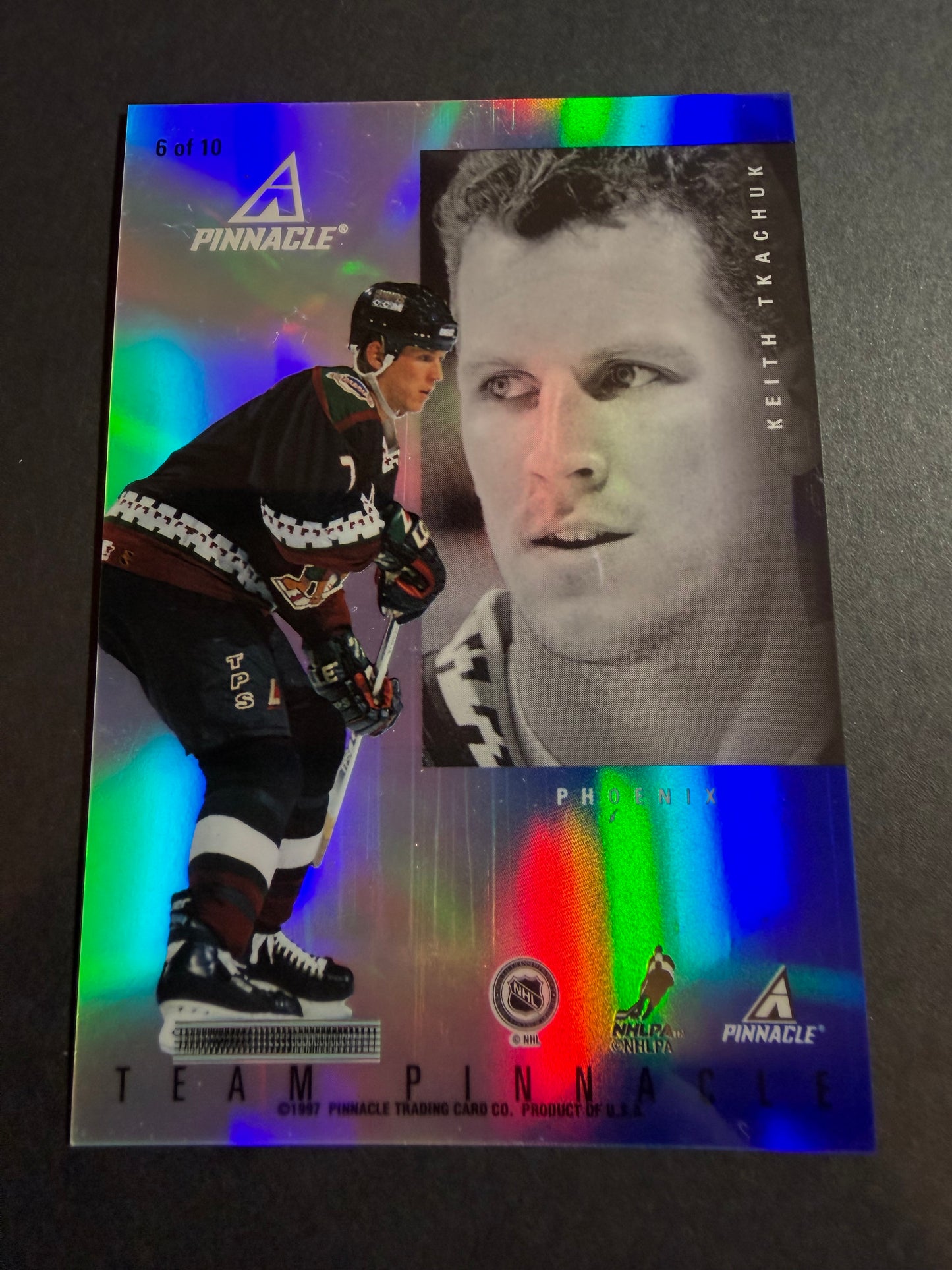 TKACHUK / JAGR - 1997 Team Pinnacle Mirror REFRACTOR Parallel #6, SSP