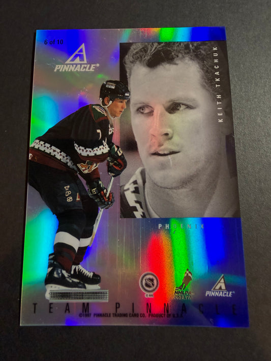 TKACHUK / JAGR - 1997 Team Pinnacle Mirror REFRACTOR Parallel #6, SSP