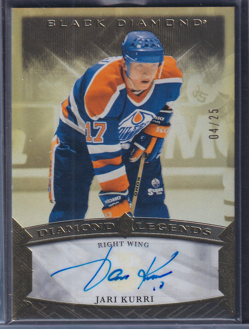 JARI KURRI - 2023 Upper Deck Black Diamond Legends Auto #BDL-JK, /25