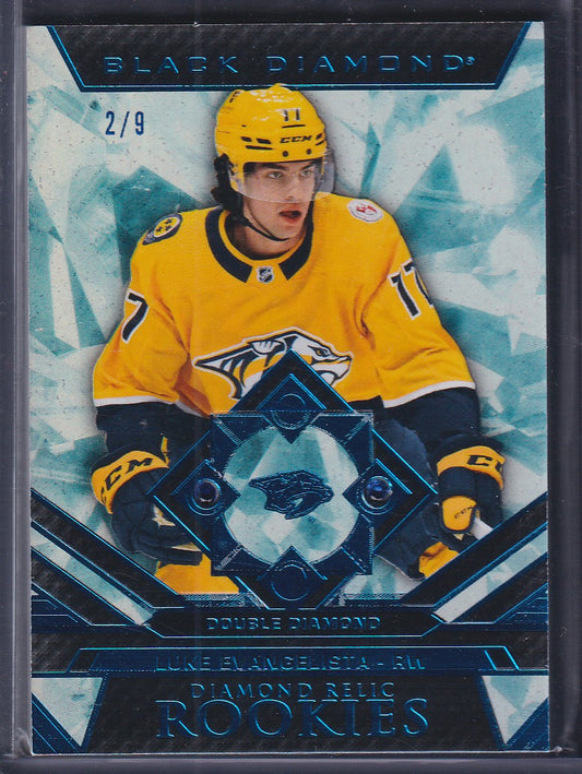 LUKE EVANGELISTA - 2023 Black Double Diamond Relic Rookies #BDR-LE, /9
