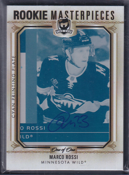 MARCO ROSSI - 2022 The Cup Rookie Masterpieces Auto Plate 1/1