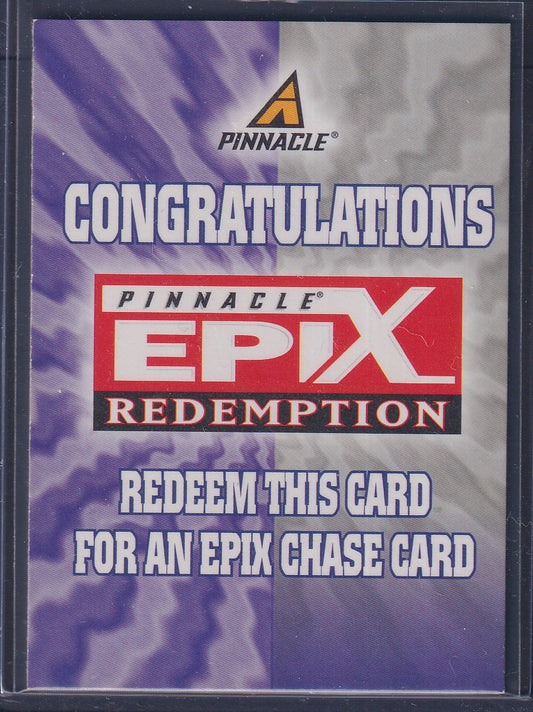 1997 Pinnacle Epix SEASON Promo Redemption Card