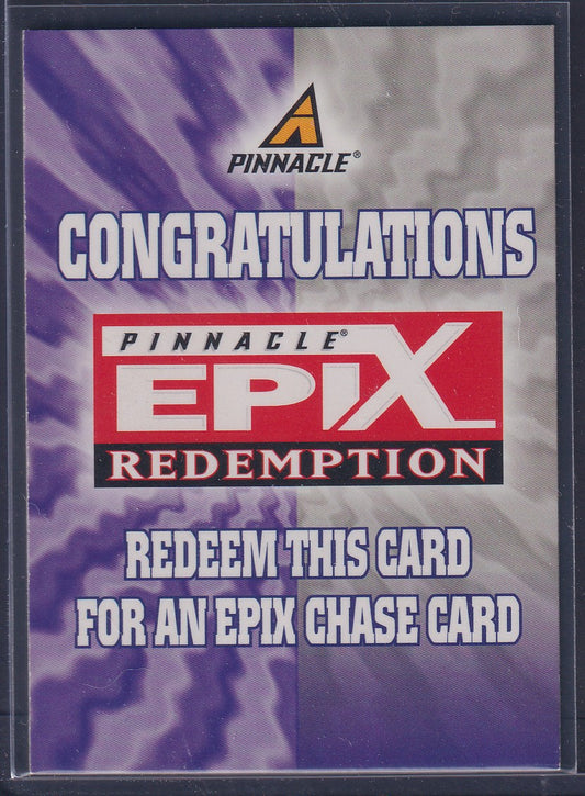 1997 Pinnacle Epix PLAY Promo Redemption Card