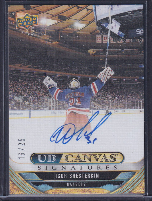 IGOR SHESTERKIN - 2024 Upper Deck UD Canvas Auto #CA-5, /25 Achievement