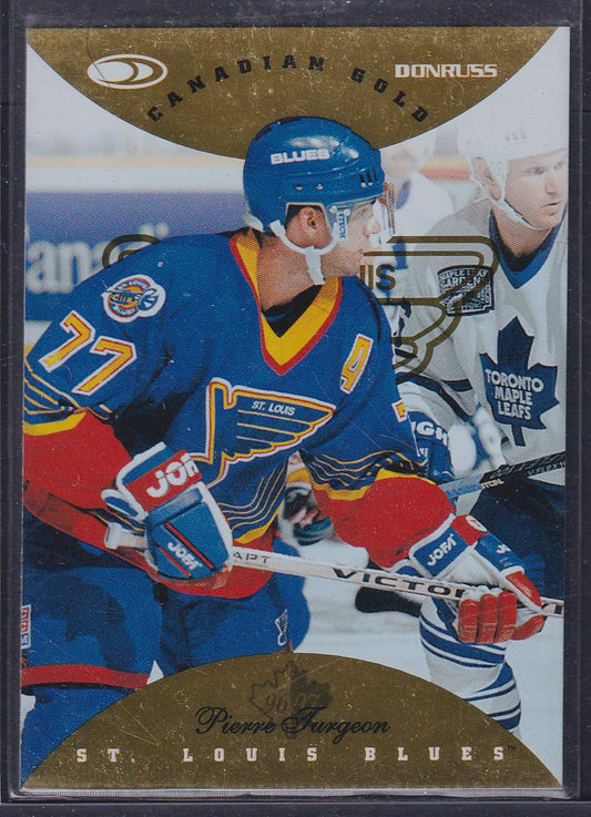 PIERRE TURGEON - 1996 Donruss Canadian Gold Press Proof #110, /150