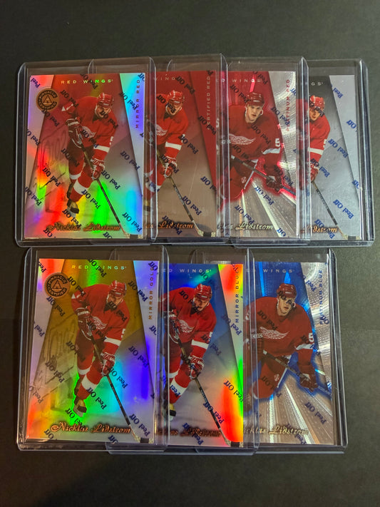 NICKLAS LIDSTROM - 1997 Pinnacle Totally Certified Part Set to Mirror Gold #75