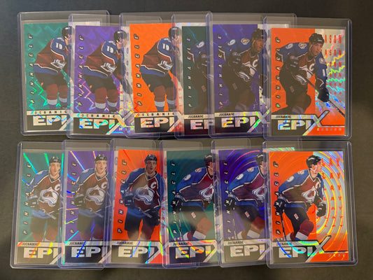 JOE SAKIC - 1997 Pinnacle Epix COMPLETE SET, w/ Moment, Season, Game, Play