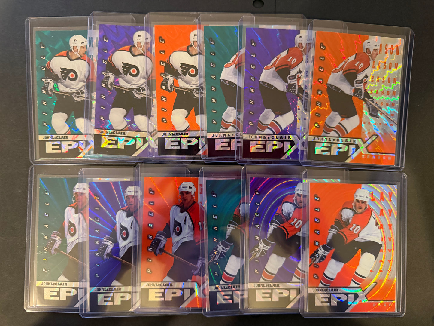 JOHN LECLAIR - 1997 Pinnacle Epix COMPLETE SET, w/ Moment, Season, Game, Play