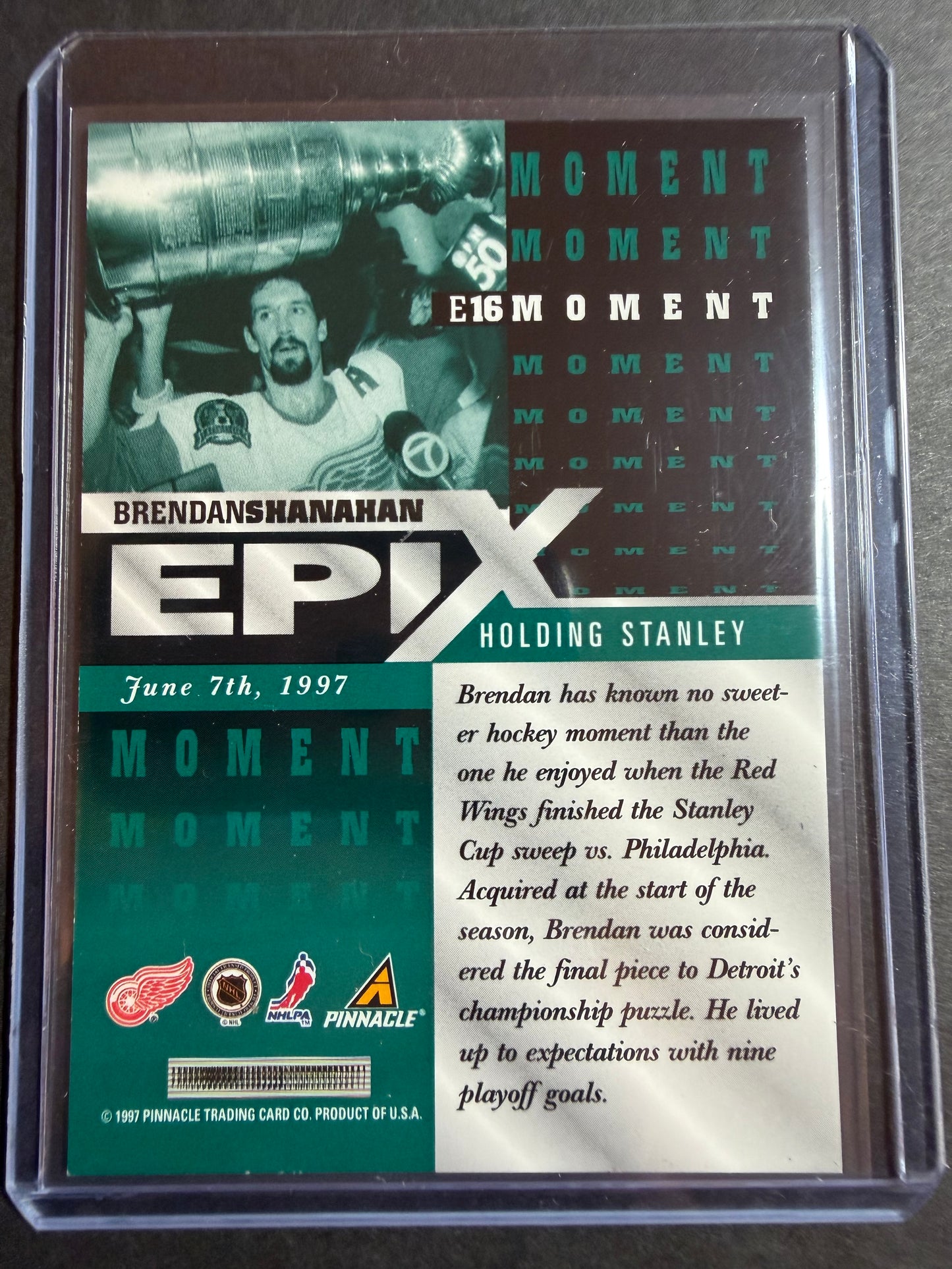 BRENDAN SHANAHAN 1997 Pinnacle Epix COMPLETE SET, w/ Moment, Season, Game, Play