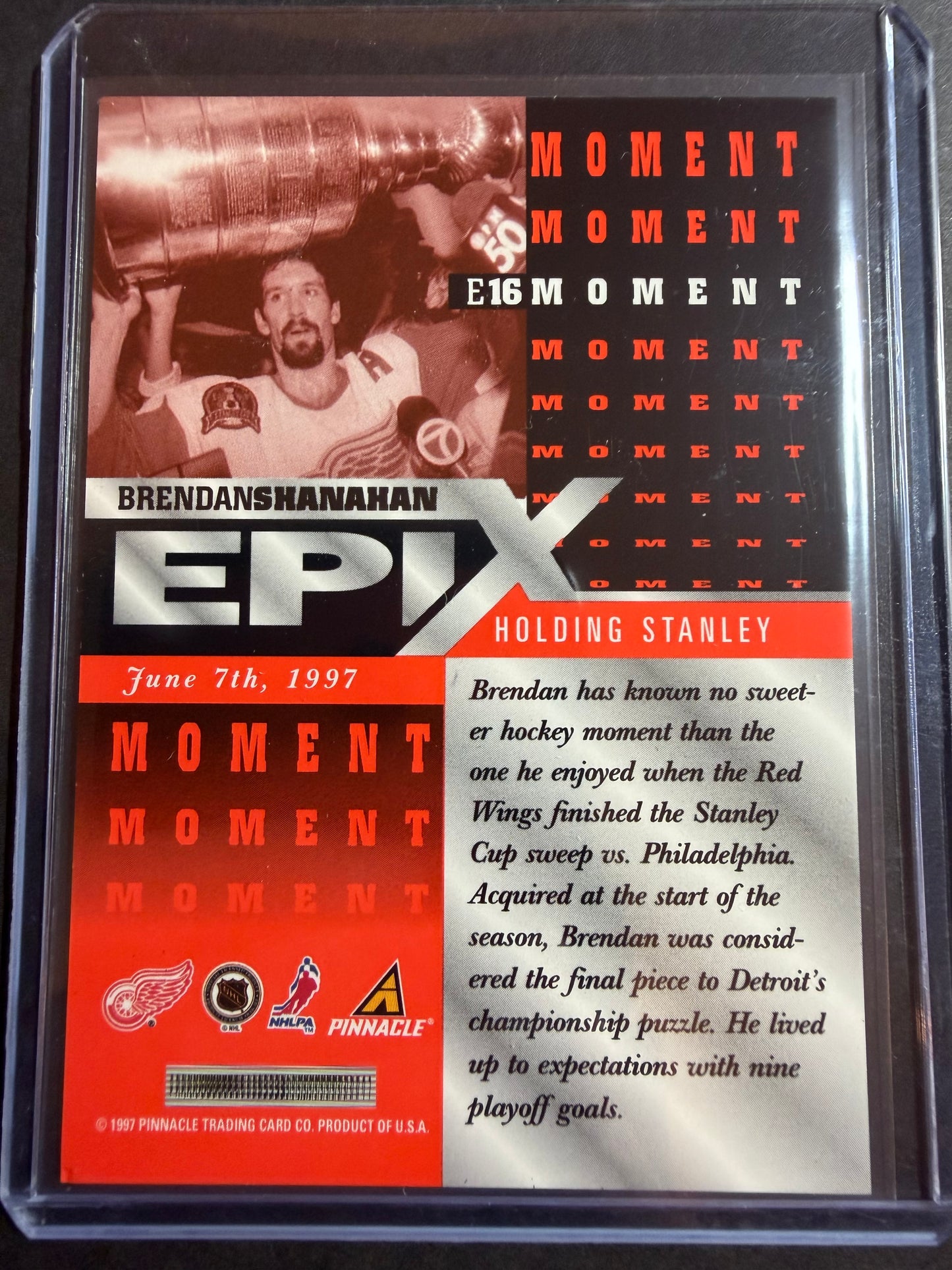 BRENDAN SHANAHAN 1997 Pinnacle Epix COMPLETE SET, w/ Moment, Season, Game, Play