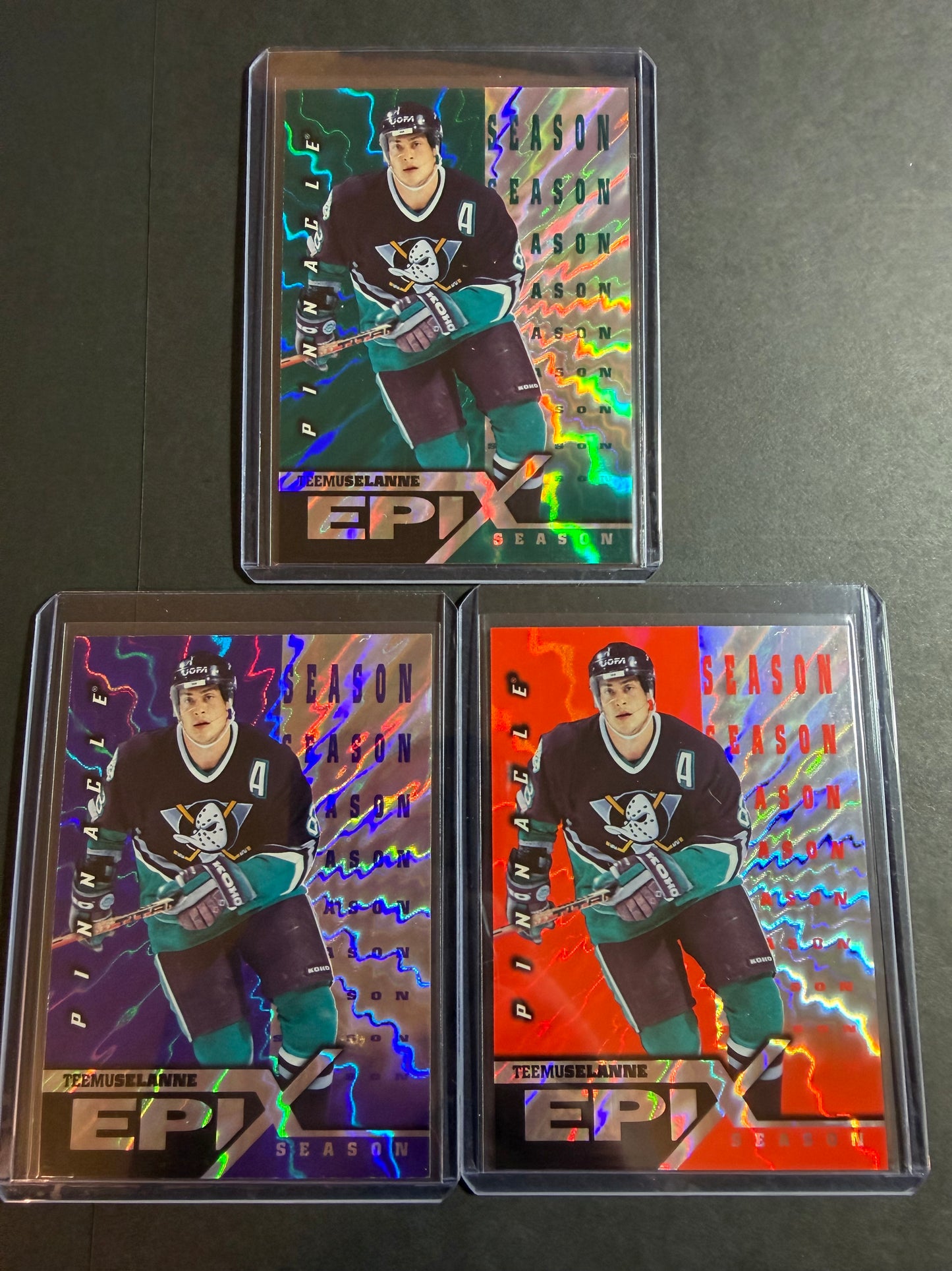 TEEMU SELANNE - 1997 Pinnacle Epix COMPLETE SET, w/ Moment, Season, Game, Play