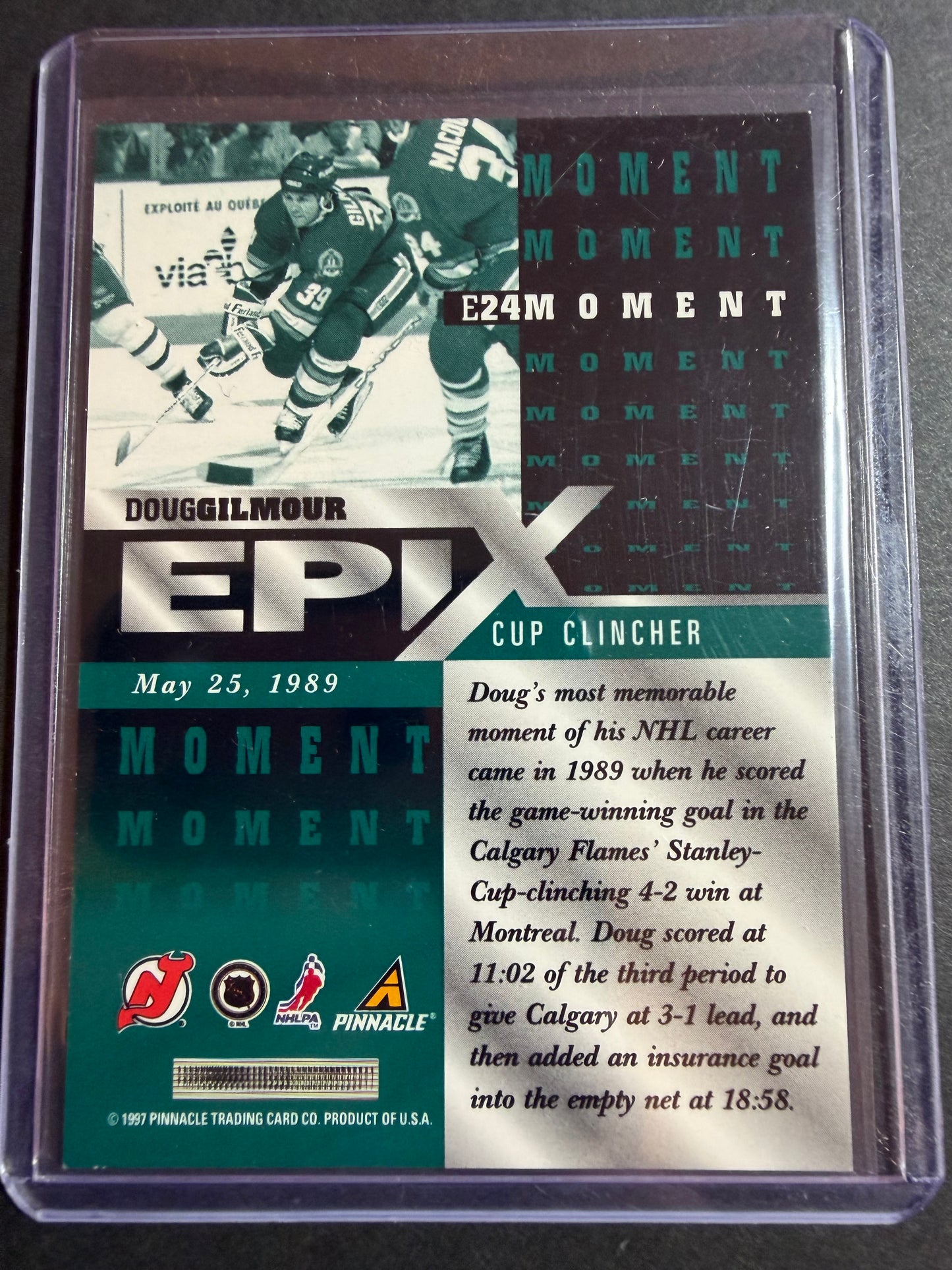 DOUG GILMOUR, 1997 Pinnacle Epix COMPLETE SET, w/ Moment, Season, Game, Play