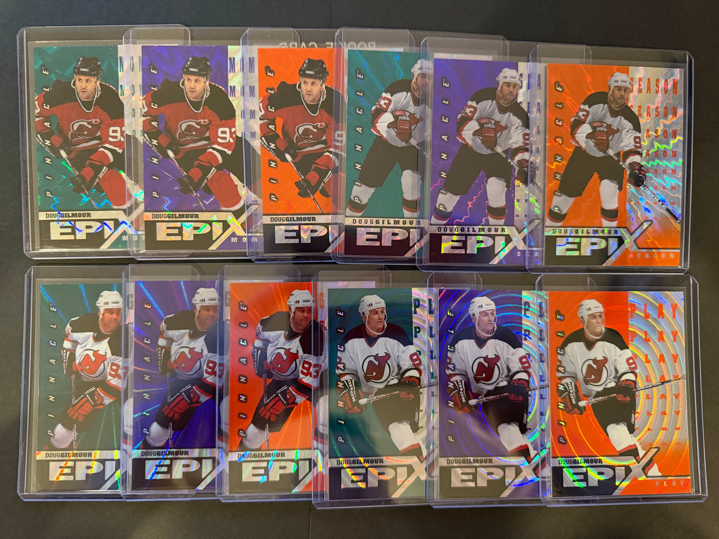 DOUG GILMOUR, 1997 Pinnacle Epix COMPLETE SET, w/ Moment, Season, Game, Play