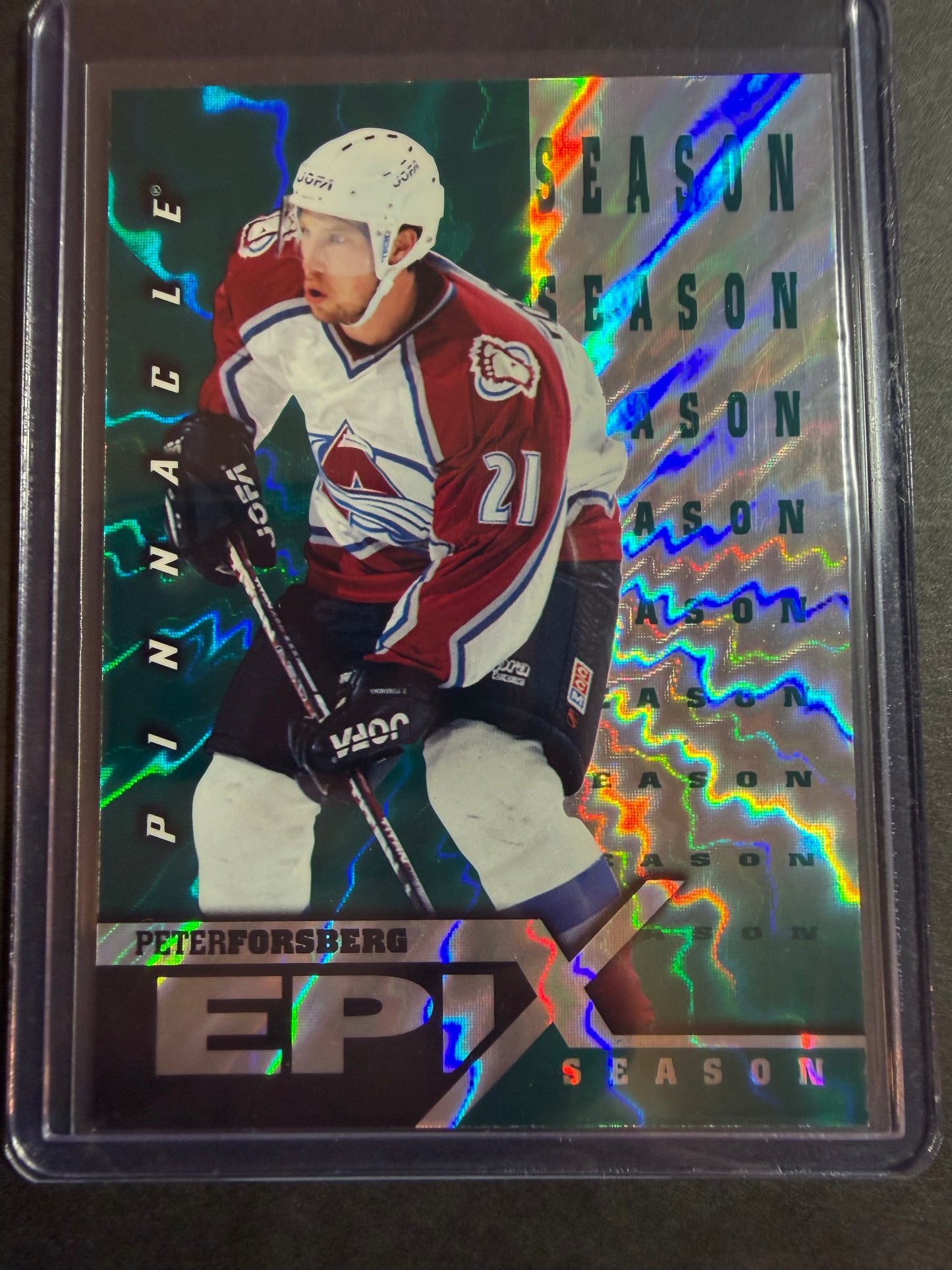 PETER FORSBERG - 1997 Pinnacle Epix COMPLETE SET, w/ Moment, Season, Game, Play