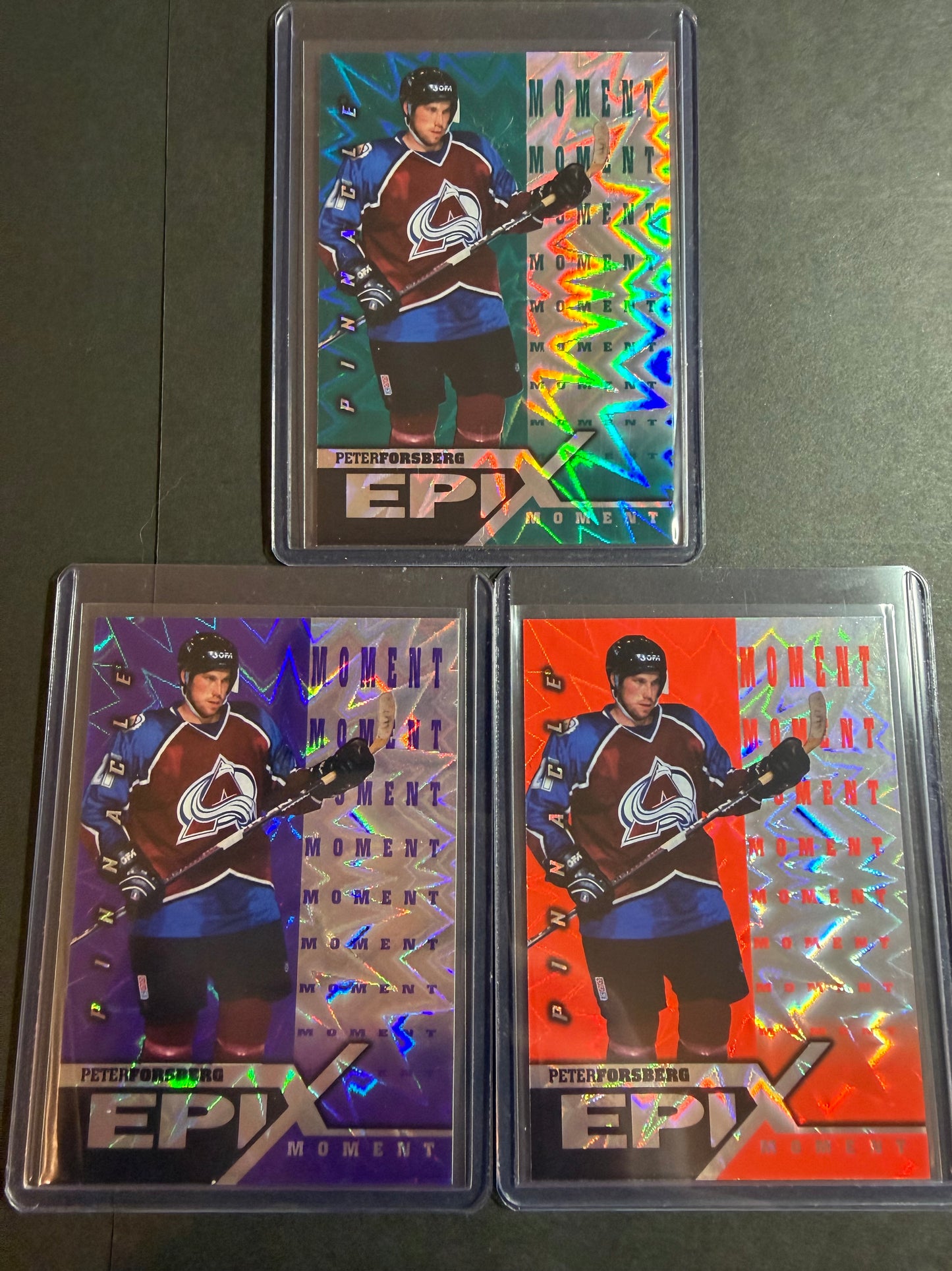PETER FORSBERG - 1997 Pinnacle Epix COMPLETE SET, w/ Moment, Season, Game, Play