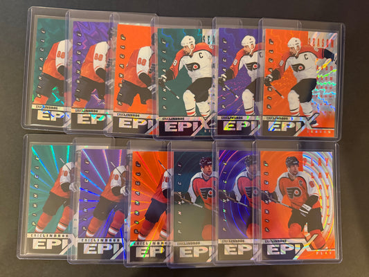 ERIC LINDROS - 1997 Pinnacle Epix COMPLETE SET, w/ Moment, Season, Game, Play