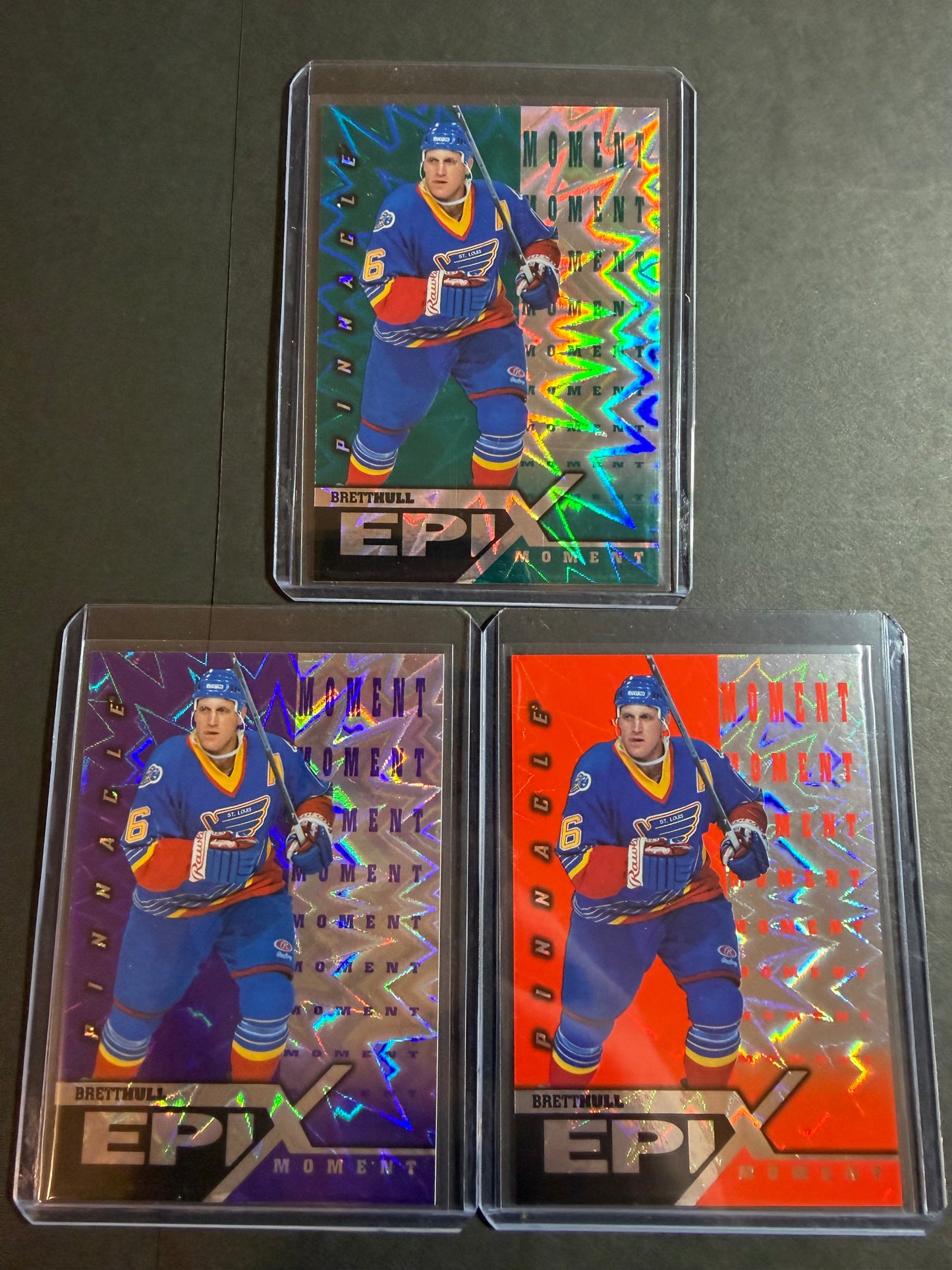 BRETT HULL - 1997 Pinnacle Epix COMPLETE SET, w/ Moment, Season, Game, Play
