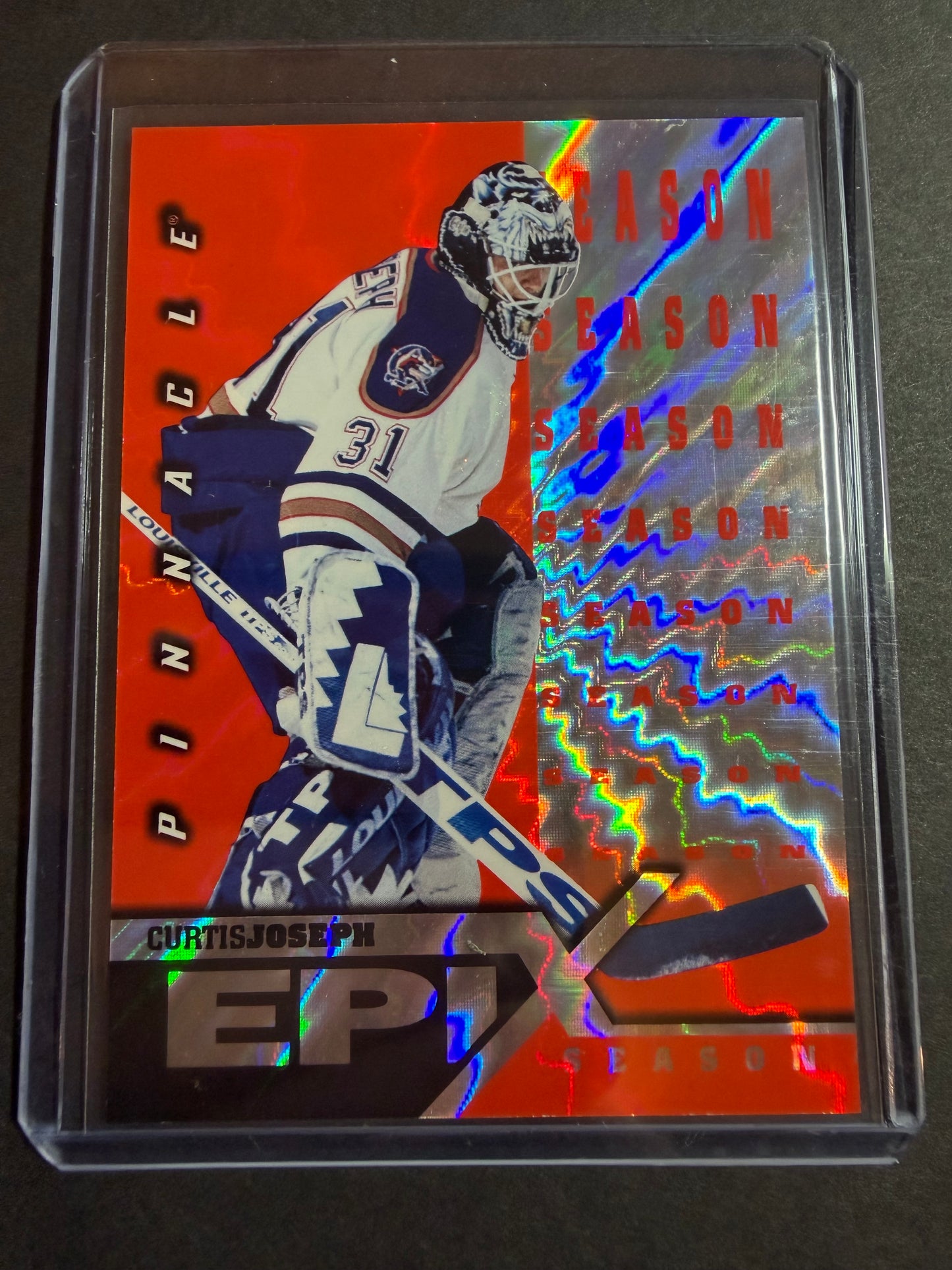 CURTIS JOSEPH - 1997 Pinnacle Epix COMPLETE SET, w/ Moment, Season, Game, Play